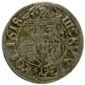 Obrazek 2 dla: 3 krajcary 1618 Zygmunt III Waza Kraków
