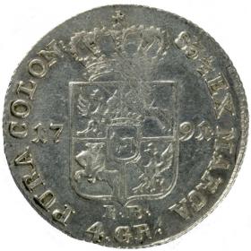 Obrazek 2 dla: Złotówka 1791 Stanisław August Poniatowski Warszawa