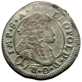 Obrazek dla: 1 krajcar 1702 Leopold I Habsburg Austria Kutna Hora