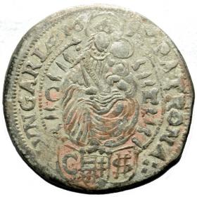 Obrazek 2 dla: 3 krajcary 1696 Leopold I Habsburg Węgry Bratysława