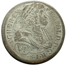 Obrazek dla: 6 krajcarów 1691 Leopold I Habsburg Austria Wiedeń