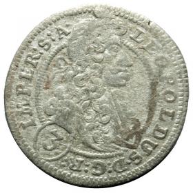 Obrazek dla: 3 krajcary 1703 Leopold I Habsburg Czechy Praga
