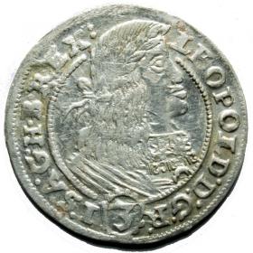 Obrazek dla: 3 krajcary 1661 Leopold I Habsburg Śląsk Wrocław