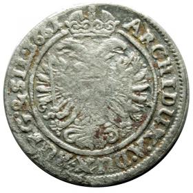 Obrazek 2 dla: 3 krajcary 1661 Leopold I Habsburg Śląsk Wrocław