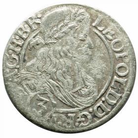 Obrazek dla: 3 krajcary 1666 Leopold I Habsburg Śląsk Wrocław