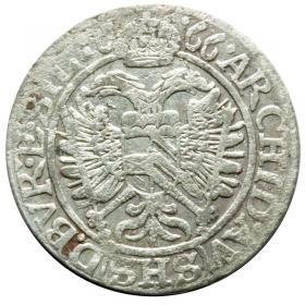 Obrazek 2 dla: 3 krajcary 1666 Leopold I Habsburg Śląsk Wrocław