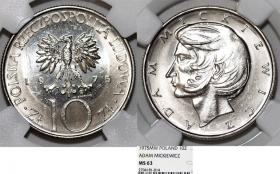 Obrazek dla: 10 złotych 1975 Adam Mickiewicz GRADING NGC