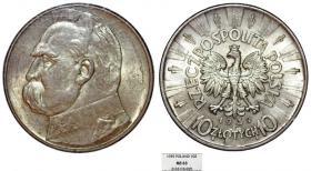 Obrazek dla: 10 złotych 1939 Józef Piłsudski GRADING NGC