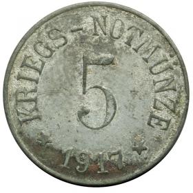 Obrazek dla: 5 fenigów 1917 Arzberg Niemcy