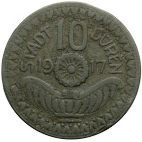 Obrazek 2 dla: 10 fenigów 1917 Duren