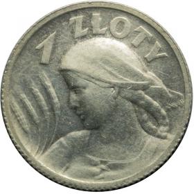 Obrazek dla: 1 złoty 1924 II RP Paryż