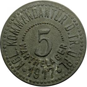 Obrazek dla: 5 fenigów 1917 poligon Biedrusko Warthelager Weissenburg