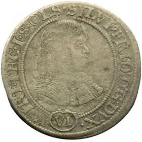Obrazek dla: 6 krajcarów 1674 Sylwiusz Fryderyk Witemberski Księstwo Ziębicko  Oleśnickie Oleśnica