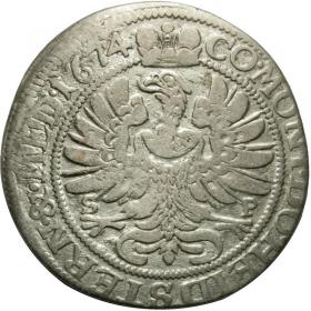 Obrazek 2 dla: 6 krajcarów 1674 Sylwiusz Fryderyk Witemberski Księstwo Ziębicko  Oleśnickie Oleśnica