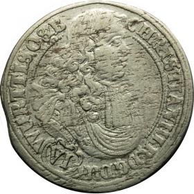 Obrazek dla: 6 krajcarów 1679 Chrystian Ulryk Księstwo Ziębicko  Oleśnickie Oleśnica