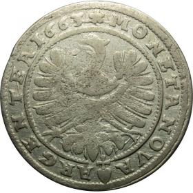 Obrazek 2 dla: 15 krajcarów 1663 Ludwik II Brzeski Księstwo Brzesko  Legnicko  Wołowskie Brzeg