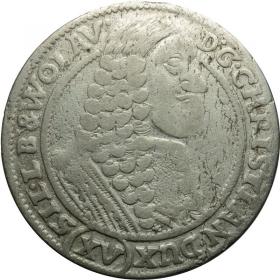 Obrazek dla: 15 krajcarów 1664 Chrystian Wołowski Księstwo Brzesko  Legnicko  Wołowskie Brzeg