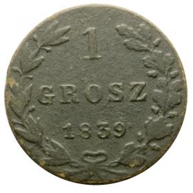 Obrazek dla: 1 grosz 1839 Mikołaj I Romanow Królestwo Polskie Warszawa