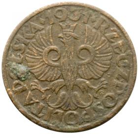 Obrazek 2 dla: 1 grosz 1931 II RP Warszawa
