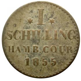 Obrazek dla: 1 schilling 1855 Hamburg