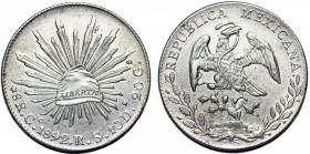Obrazek dla: 8 reali 1892 GoRS Guanajuato Meksyk srebro