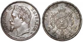 Obrazek dla: 5 franków 1869 Napoleon III Francja Strasburg