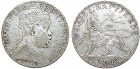 Obrazek dla: 1 birr 1899 Manelik II Etiopia srebro
