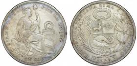 Obrazek dla: 1 sol 1923 Peru srebro