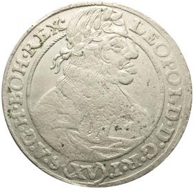 Obrazek dla: 15 krajcarów 1664 Leopold I Habsburg Wrocław