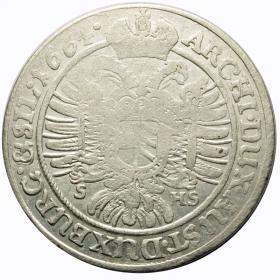 Obrazek 2 dla: 15 krajcarów 1664 Leopold I Habsburg Wrocław