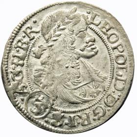 Obrazek dla: 3 krajcary 1670 Leopold I Habsburg Wrocław