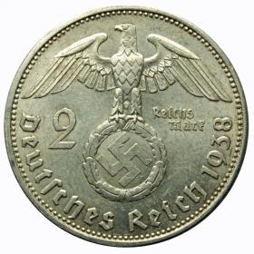 Obrazek 2 dla: 2 marki 1938 A Niemcy Berlin