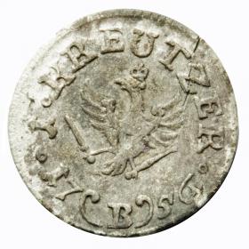 Obrazek 2 dla: 1 krajcar 1756 Fryderyk II Wielki Niemcy Wrocław