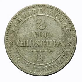 Obrazek dla: 2 nowe grosze 1865 Jan Wettyn Austria