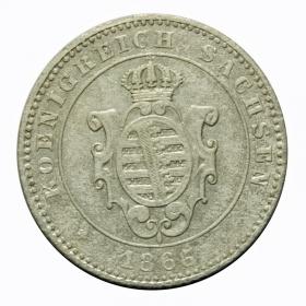 Obrazek 2 dla: 2 nowe grosze 1865 Jan Wettyn Austria