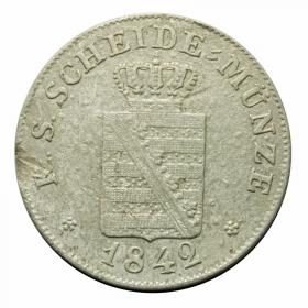 Obrazek 2 dla: 2 nowe grosze 1842 Fryderyk August II Austria