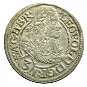 Obrazek dla: 3 krajcary 1667 Leopold I Habsburg Wrocław