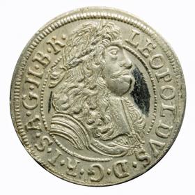 Obrazek dla: 3 krajcary 1688 Leopold I Habsburg Austria Hall