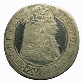 Obrazek dla: 15 krajcarów 1678 Leopold I Habsburg Węgry Krzemnica