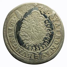 Obrazek 2 dla: 15 krajcarów 1678 Leopold I Habsburg Węgry Krzemnica