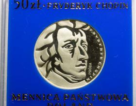 Obrazek dla: 50 złotych 1972 Fryderyk Chopin PRL Warszawa