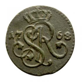 Obrazek 2 dla: Szeląg 1768 Stanisław August Poniatowski Kraków