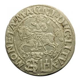 Obrazek 2 dla: Grosz litewski na stopę polską 1546 Zygmunt August Wilno