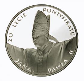 Obrazek dla: 10 zł 1998 20  lecie pontyfikatu Jana Pawła II