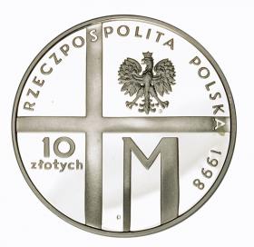 Obrazek 2 dla: 10 zł 1998 20  lecie pontyfikatu Jana Pawła II