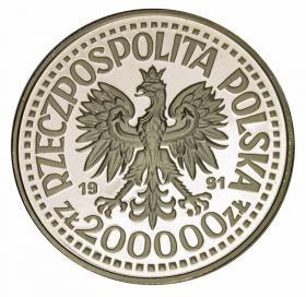 Obrazek 2 dla: 200000 zł 1991 Jan Paweł II próba