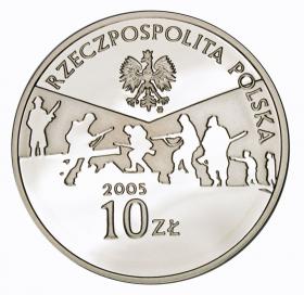 Obrazek 2 dla: 10 zł 2005 60 rocznica zakończenia II Wojny Światowej