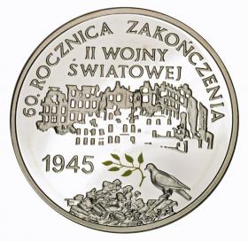 Obrazek dla: 10 zł 2005 60 rocznica zakończenia II Wojny Światowej