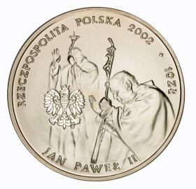 Obrazek 2 dla: 10 zł 2002 Jan Paweł II Pontifex Maximus