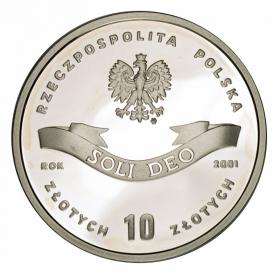 Obrazek 2 dla: 10 zł 2001 ks. kardynał Stefan Wyszyński 1901  1981